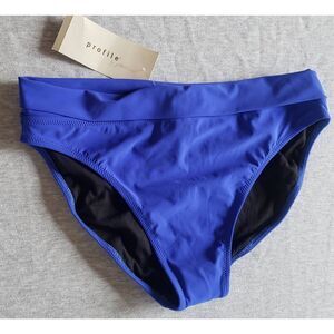 GOTTEX PROFILE BRIGHT BLUE BANDED WAIST SWIM BOTTOM NWT